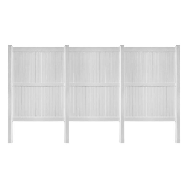 Uyardus 8'H x 6'W x 3 set PVC Outdoor Privacy Screen Fence Panels