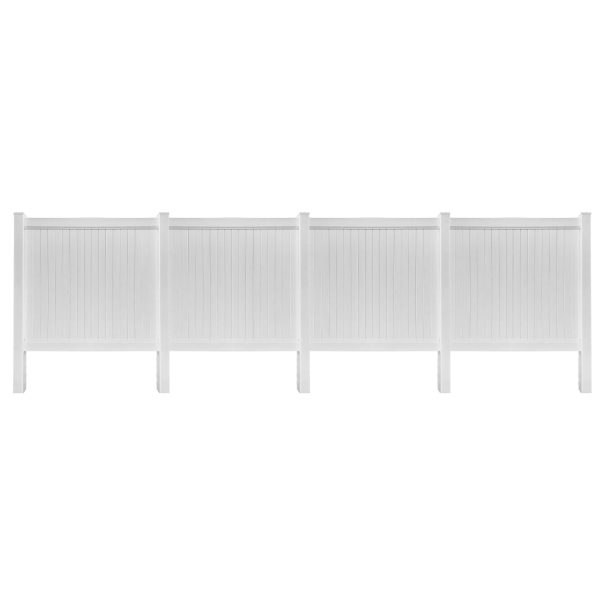 Uyardus 6'H x 6'W x 4 set Panel  PVC Outdoor Privacy Screen Fence Panels