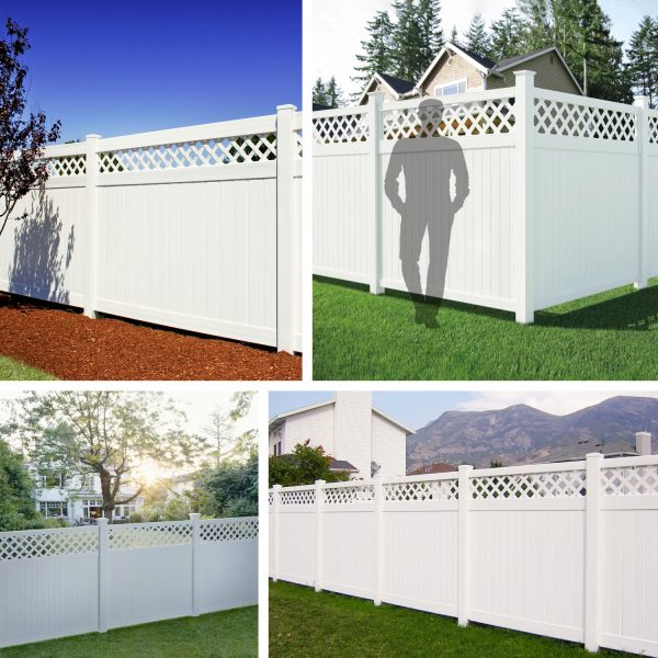 uYard 6’H x 6‘W Top See Through PVC Outdoor Privacy Screen Fence Panels - Image 16