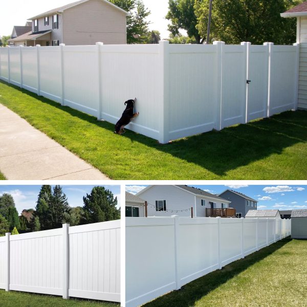 Uyardus 6'H x 6'W PVC Outdoor Privacy Screen Fence Panels - Image 6