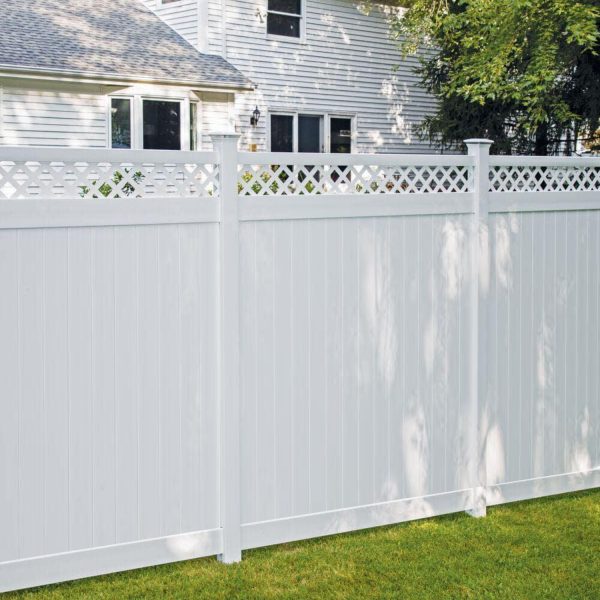 uYard 8'x6' Top See Through PVC Outdoor Privacy Screen Fence Panels