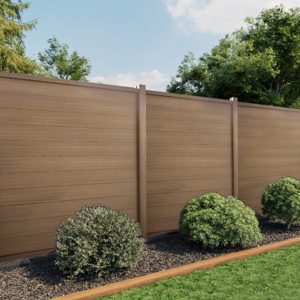 uFence Indian Padauk Wood Plastic Composite WPC Full Privacy Fence Panels for Outside,6ft(W) x 6ft(H) Outdoor Privacy Panels - Image 7