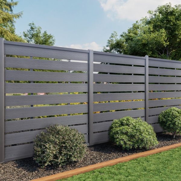 uFence Red Wood Plastic Composite WPC Large Panel See Through Privacy Fence Panels for Outside,6ft(W) x 6ft(H) Outdoor Privacy Panels - Image 7