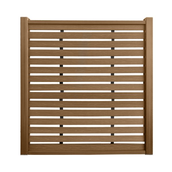 uFence Indian Padauk Wood Plastic Composite WPC Small Panel See Through Privacy Fence Panels for Outside,6ft(W) x 6ft(H) Outdoor Privacy Panels - Image 5